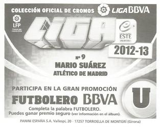 2012-13 Panini Este Spanish LaLiga Stickers #9 Mario Suarez Back