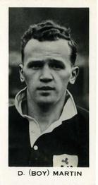 1935 John Sinclair English & Scottish Football Stars #20 David Martin Front