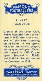 1935 Carreras Famous Footballers #21 E. A. Hart Back