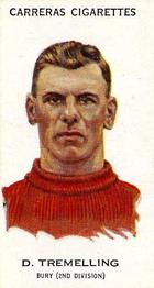 1934 Carreras Footballers #10 Dan Tremelling Front