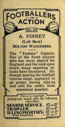 1934 J. A. Pattreiouex Footballers in Action #30 Alex Finney Back