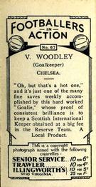 1934 J. A. Pattreiouex Footballers in Action #67 Vic Woodley Back