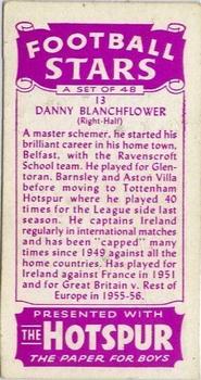 1957 D.C. Thomson Football Stars #13 Danny Blanchflower Back