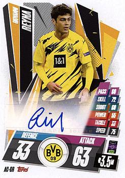 2020-21 Topps Match Attax UEFA Champions League - On-Demand Autographs #AC-GR Giovanni Reyna Front