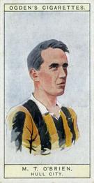1926 Ogden's Cigarettes Captains of Association Football Clubs, & Colours #19 Mick O'Brien Front