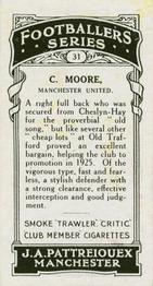 1927 J. A. Pattreiouex Footballers Series 1 #31 Charlie Moore Back