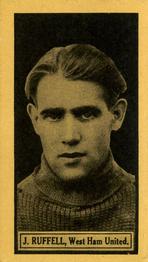 1927 D.C. Thomson / The Rover This Year's Top-Form Footballers #6 Jimmy Ruffell Front