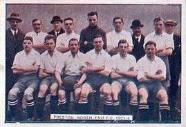 1928 Bucktrout & Co. Football Teams #2 Preston North End Front