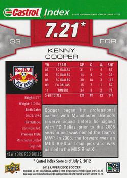 2012 Upper Deck Castrol Index MLS All-Star Game #14 Kenny Cooper Back