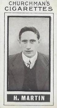 1914 Churchman's Footballers #13 Henry Martin Front