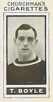 1914 Churchman's Footballers #39 Tommy Boyle Front