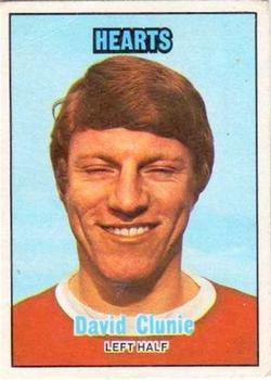 1970-71 A&BC Chewing Gum Footballers (Scottish) #91 David Clunie Front