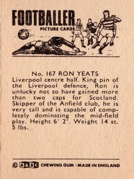 1966-67 A&BC Footballers #167 Ron Yeats Back