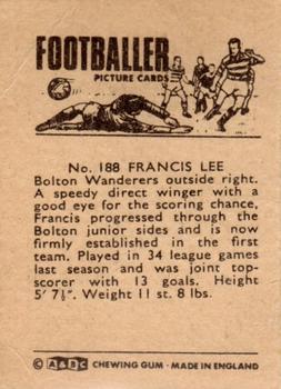 1966-67 A&BC Footballers #188 Francis Lee Back