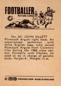 1966-67 A&BC Footballers #201 John Sillett Back