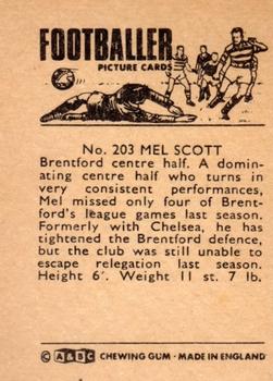 1966-67 A&BC Footballers #203 Mel Scott Back
