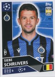 2020-21 Topps UEFA Champions League Sticker Collection #BRU 14 Siebe Schrijvers Front