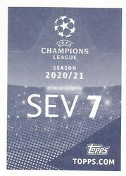 2020-21 Topps UEFA Champions League Sticker Collection #SEV 7 Sergio Escudero Back