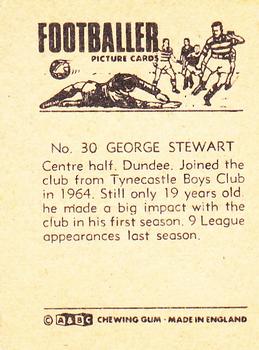 1967-68 A&BC Chewing Gum Footballers (Scottish) #30 George Stewart Back