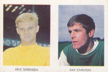 1967-68 A&BC Chewing Gum Footballers (Scottish) - Pairs Set #20 / 1 Erik Sorensen / Pat Stanton Front