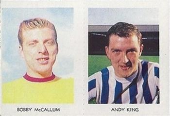 1967-68 A&BC Chewing Gum Footballers (Scottish) - Pairs Set #37 / 4 Bobby McCallum / Andy King Front