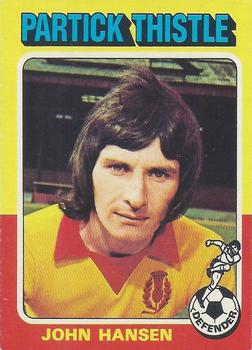 1975-76 Topps Footballers (Scottish, Blue Back) #56 John Hansen Front