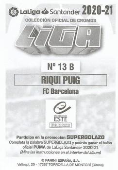 2020-21 Panini LaLiga Santander Este Stickers #13B Riqui Puig Back