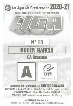 2020-21 Panini LaLiga Santander Este Stickers #13 Ruben Garcia Back
