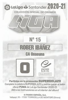 2020-21 Panini LaLiga Santander Este Stickers #15 Rober Ibanez Back