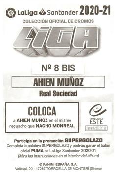 2020-21 Panini LaLiga Santander Este Stickers #8bis Aihen Munoz Back