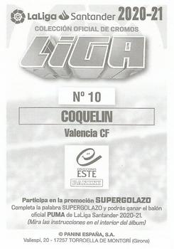 2020-21 Panini LaLiga Santander Este Stickers #10 Francis Coquelin Back