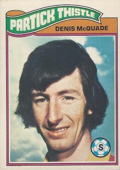 1978-79 Topps Footballers (Scottish, Green backs) #42 Denis McQuade Front