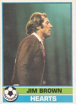 1977-78 Topps Footballers (Scottish, Yellow backs) #3 Jim Brown Front