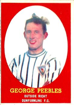 1963-64 A&BC Footballers (Scottish) #58 George Peebles Front