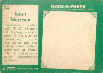 1963-64 A&BC Footballers (Scottish) #74 Robert Morrison Back