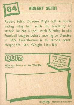 1964-65 A&BC Footballers (Scottish, Green backs) #64 Robert Seith Back