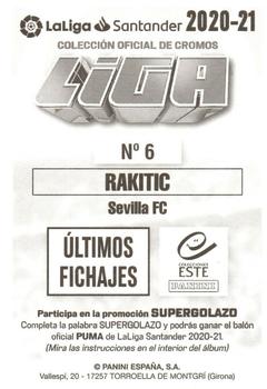 2020-21 Panini LaLiga Santander Este Stickers - Últimos Fichajes #6 Ivan Rakitic Back