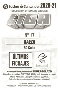 2020-21 Panini LaLiga Santander Este Stickers - Últimos Fichajes #17 Miguel Baeza Back