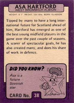 1971-72 A&BC Footballers (Scottish, Purple backs) #38 Asa Hartford Back