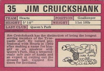 1973-74 A&BC Footballers (Scottish, Red backs) #35 Jim Cruickshank Back