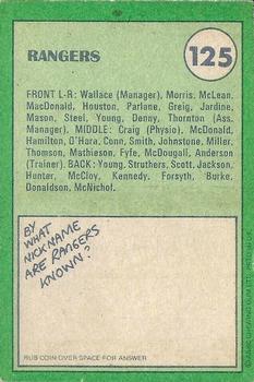 1974-75 A&BC Footballers (Scottish, Green backs) #125 Rangers Team Group Back
