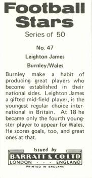 1973-74 Barratt & Co. Football Stars #47 Leighton James Back
