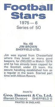 1975-76 Bassett & Co. Football Stars #48 Jim Brown Back