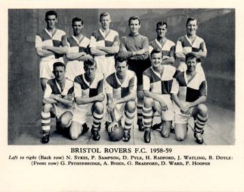 1958-59 Fleetway Football Teams #NNO Bristol Rovers F.C. Front