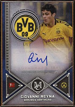 2019-20 Topps Museum Collection Bundesliga - Museum Framed Autograph Patch #MFAP-GR Giovanni Reyna Front