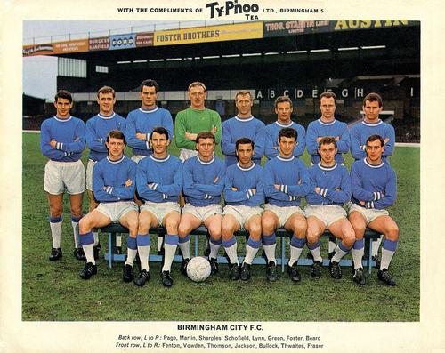 1965-66 Ty-Phoo Famous Football Clubs #NNO Birmingham City F.C. Front