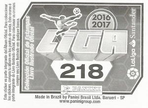 2016-17 Panini LaLiga Santander Stickers (Brazil) #218 Mario Suarez Back