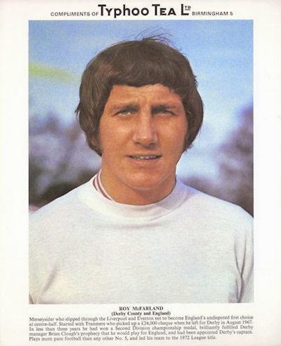 1973-74 Ty-Phoo Football Stars #NNO Roy McFarland Front