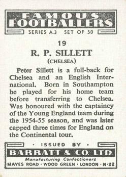 1955 Barratt & Co. Famous Footballers (A3) #19 Peter Sillett Back