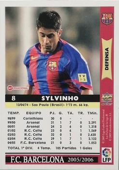 2005-06 Mundicromo Las Fichas de la Liga 2006 #8 Sylvinho Back